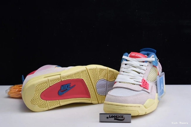 Kicktheory Air Retro 4 Jordan Ice Union Guava DC9533-800 0703